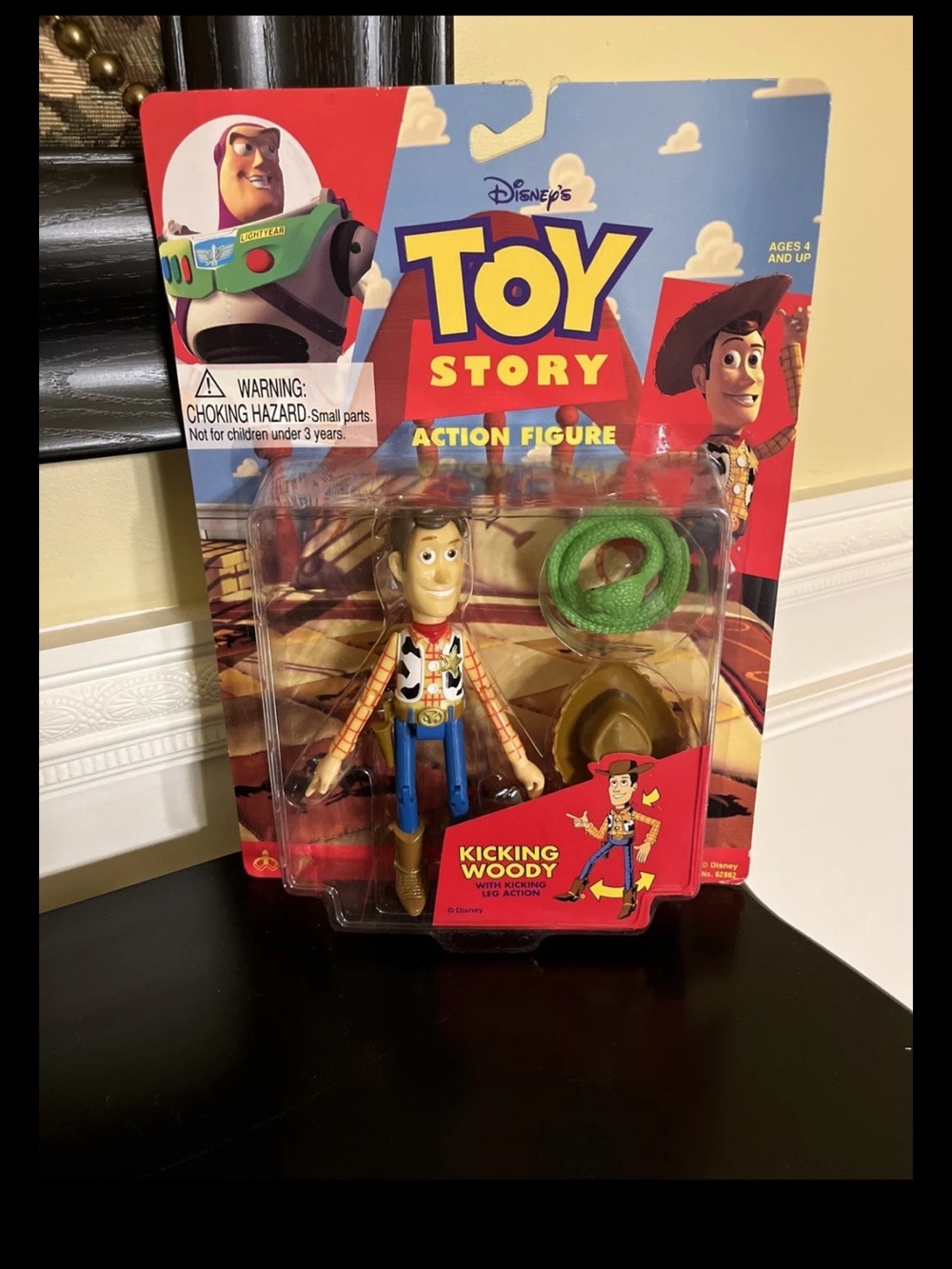 Disney vintage  Toy Story vintage Kicking Woody action figure 1995 NIB